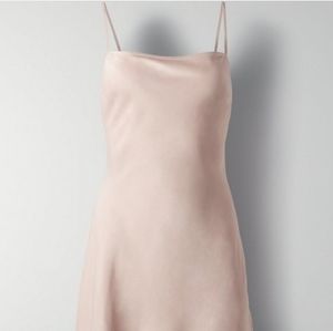WILFRED Alto Dress Camille Pink Mini Slip Balletcore XS Aritzia